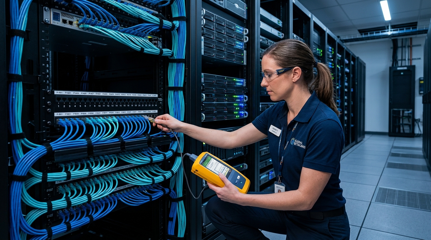 LAN Cabling, Labeling & Cable Dressing
